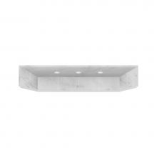Transolid T6381-91 - 63.5'' x 37.75'' Solid Surface ADA Shower Dome in White Carrara