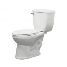 Transolid TBT-1475 - Two Piece McKinley Elongated Front Toilet in White