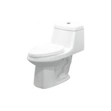 Transolid TBTS-1495-01 - Jackson 1-Piece Elongated Vitreous China Dual Flush 1.6/1.0 gpf Toilet with toilet seat