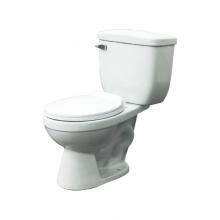 Transolid TBTS1-1440-01 - Madison 2-Piece Round Vitreous China Toilet with Left-Hand Trip Lever in White