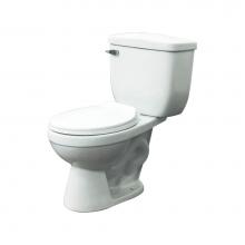Transolid TBTS1-1550 - Two Piece Madison HET Round Front Toilet Kit in White