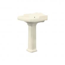Transolid TL-1484-08 - Harrison Vitreous China Pedestal Sink Only in Biscuit