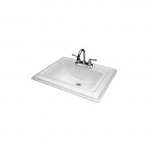 Transolid TL-1548 - Self-rimming Drop-in 8in Centerset Avalon Lavatory in White