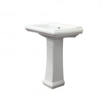 Transolid TLP-1464 - Two-Piece Avalon Pedestal Lavatory in White