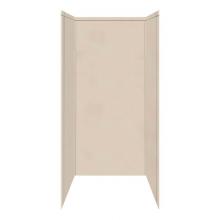 Transolid WK363672-A4 - 36'' x 36'' x 72'' Decor Shower Wall Surround in Sand Castle