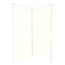 Transolid WK36NE72-A5 - 36'' x 36'' x 72'' Decor Corner Shower Wall Kit in White