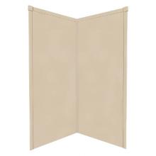 Transolid WK36NE72-B1 - 36'' x 36'' x 72'' Decor Corner Shower Wall Kit in Matrix Khaki