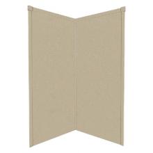 Transolid WK36NE72-B2 - 36'' x 36'' x 72'' Decor Corner Shower Wall Kit in Matrix Sand