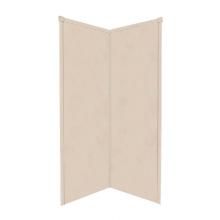 Transolid WK36NE96-A4 - 36'' x 36'' x 96'' Decor Corner Shower Wall Kit in Sand Castle