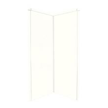 Transolid WK36NE96-A5 - 36'' x 36'' x 96'' Decor Corner Shower Wall Kit in White