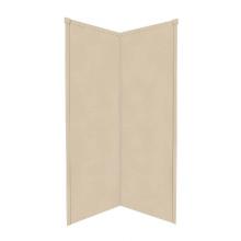 Transolid WK36NE96-B1 - 36'' x 36'' x 96'' Decor Corner Shower Wall Kit in Matrix Khaki