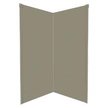 Transolid WK38NE72-A3 - 38'' x 38'' x 72'' Decor Corner Shower Wall Kit in Peppered Sage