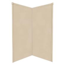 Transolid WK38NE72-B1 - 38'' x 38'' x 72'' Decor Corner Shower Wall Kit in Matrix Khaki