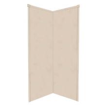 Transolid WK38NE96-A4 - 38'' x 38'' x 96'' Decor Corner Shower Wall Kit in Sand Castle