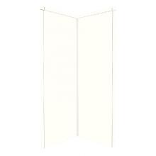 Transolid WK38NE96-A5 - 38'' x 38'' x 96'' Decor Corner Shower Wall Kit in White