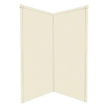 Transolid WK42NE72-A7 - 42'' x 42'' x 72'' Decor Corner Shower Wall Kit in Biscuit