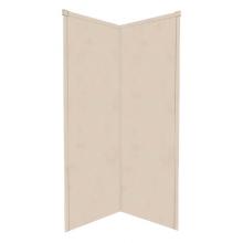 Transolid WK42NE96-A4 - 42'' x 42'' x 96'' Decor Corner Shower Wall Kit in Sand Castle
