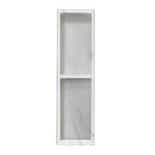 Transolid WSV0830-91 - Shower Wall Shelf in White Carrara