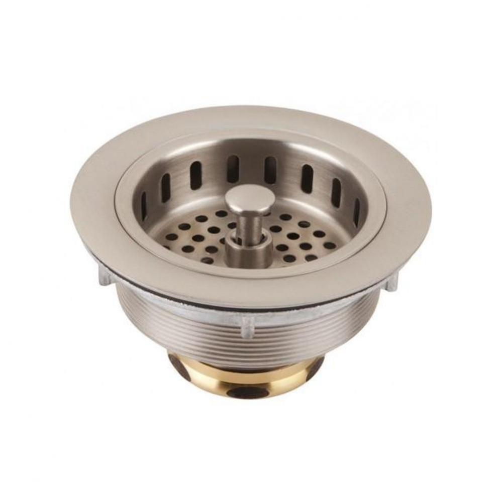 Brushed Nickel Disposal Flange and Stopper