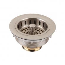 Thompson Traders TDD35-BRN - Brushed Nickel Disposal Flange and Stopper