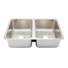 Thompson Traders KDU-3120HSS - Villa Hammered Stainless Steel Double Bowl