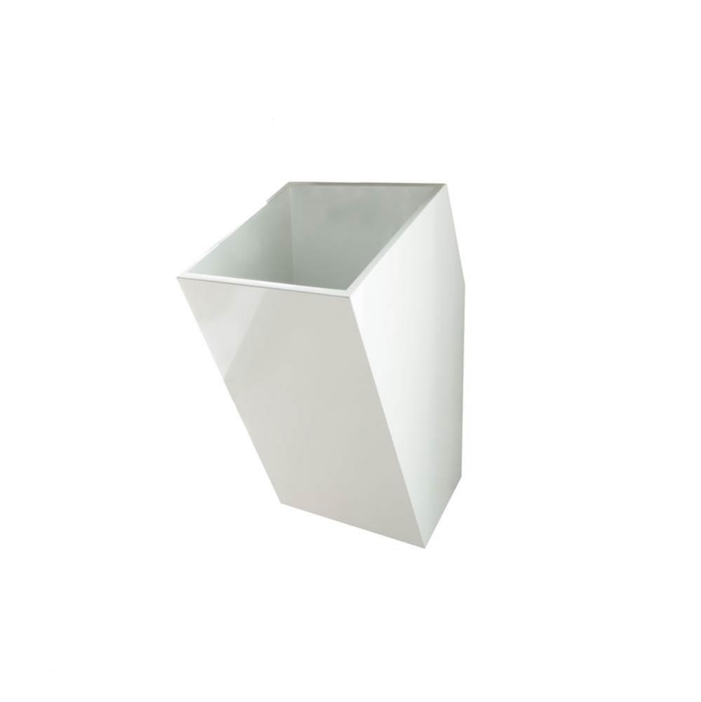 Shila Stone Single Basin - Matte/Gloss Pearl White