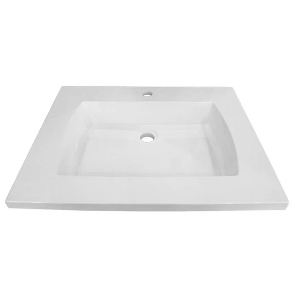 Shila Stone Single Basin 2.5apos;apos; lipsize - Matte or Glossy