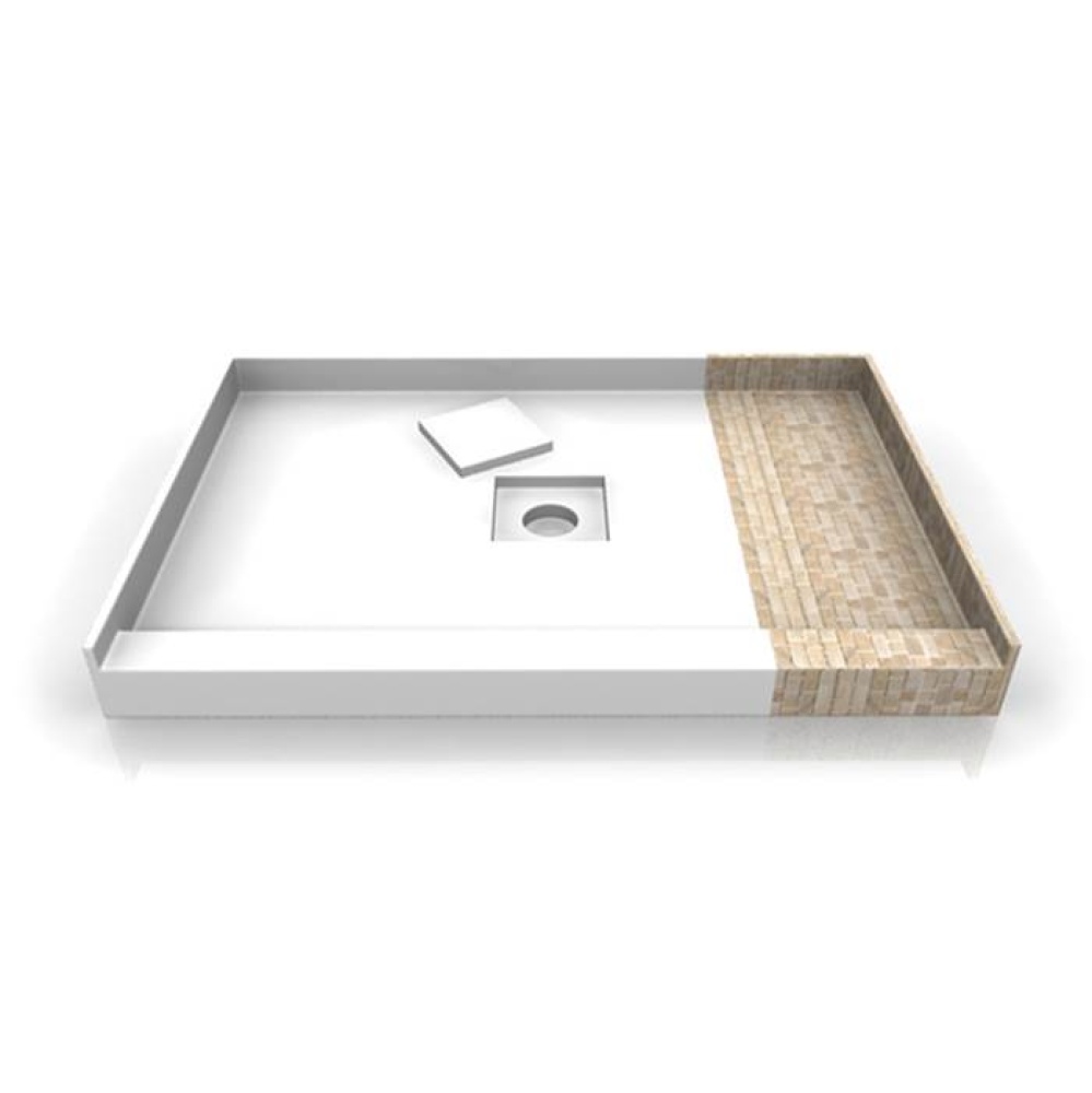Tile Me Centred Square Single Threshold  Shower Base
