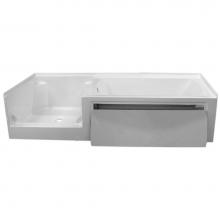 Valley Acrylic OVO10236LR-VHCR - Bath/Shower Combo bathtub 102 x