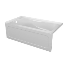 Valley Acrylic PRO6030SKLWHT - PRO tub 20'' skirt with pattern /armrests