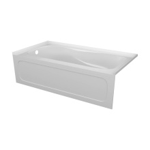 Valley Acrylic PRO6632SKLWHT - PRO tub 20'' skirt with pattern /armrests