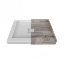 Valley Acrylic TMSBDTCD4232 - Tile Me Centred Square Double Threshold  Shower