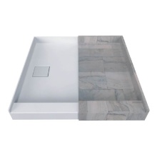 Valley Acrylic TMSBSTOD5436R - Tile Me Offset Square Single Threshold  Shower Base