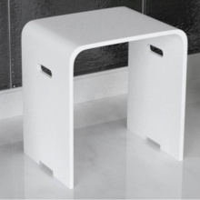 Valley Acrylic VA-4002 - White stone resin stone resin stool