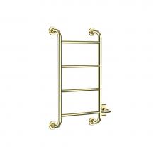 Vogue EUC4 36x20x5 1/2-4BAR-Polished Brass - European Classics Custom Towel Dryer - Electric Only - Polished Brass