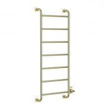 Vogue EUC4 60x24x5 1/2-7BAR-Polished Brass - European Classics Custom Towel Dryer - Electric Only - Polished Brass