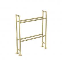 Vogue EUC10 33.5x30x8-Brushed Brass - European Classics Custom Towel Dryer - Electric Only - Brushed Brass