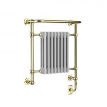 Vogue ENC3 (LG) 29x26 1/2x10-Polished Brass - Limited Edition Towel Dryer - Electric Only - Polished Copper
