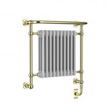Vogue ENC3 (LG) 29x29x10-Polished Brass - Limited Edition Towel Dryer - Electric Only - Polished Copper