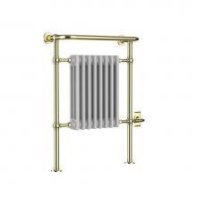 Vogue ENC4 (LG) 36x26 1/2x10-Polished Brass - Limited Edition Towel Dryer - Electric Only - Polished Copper