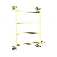 Vogue ENC8 39 1/2x30x6-4BAR-Polished Brass - Limited Edition Towel Dryer - Electric Only - Polished Copper