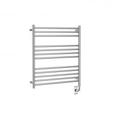 Vogue EU3 31.5x29.5x3.9-Polished Stainless Steel - European Classics Stock Towel Dryer - Electric Only - Polished Stainless Steel
