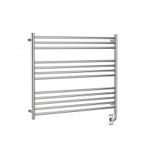 Vogue EU3 31.5x39.4x3.9-Polished Stainless Steel - European Classics Stock Towel Dryer - Electric Only - Polished Stainless Steel