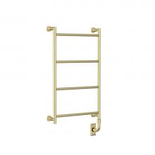 Vogue EUC2 32x20x4-4BAR-M-Polished Brass - European Classics Custom Mitre Towel Dryer - Electric Only - Polished Brass