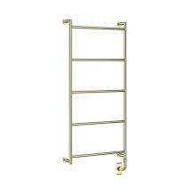 Vogue EUC2 48x24x4-5BAR-M-Polished Brass - European Classics Custom Mitre Towel Dryer - Electric Only - Polished Brass