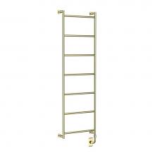 Vogue EUC2 60x20x4-7BAR-C-Polished Brass - European Classics Custom Cylinder Towel Dryer - Electric Only - Polished Brass