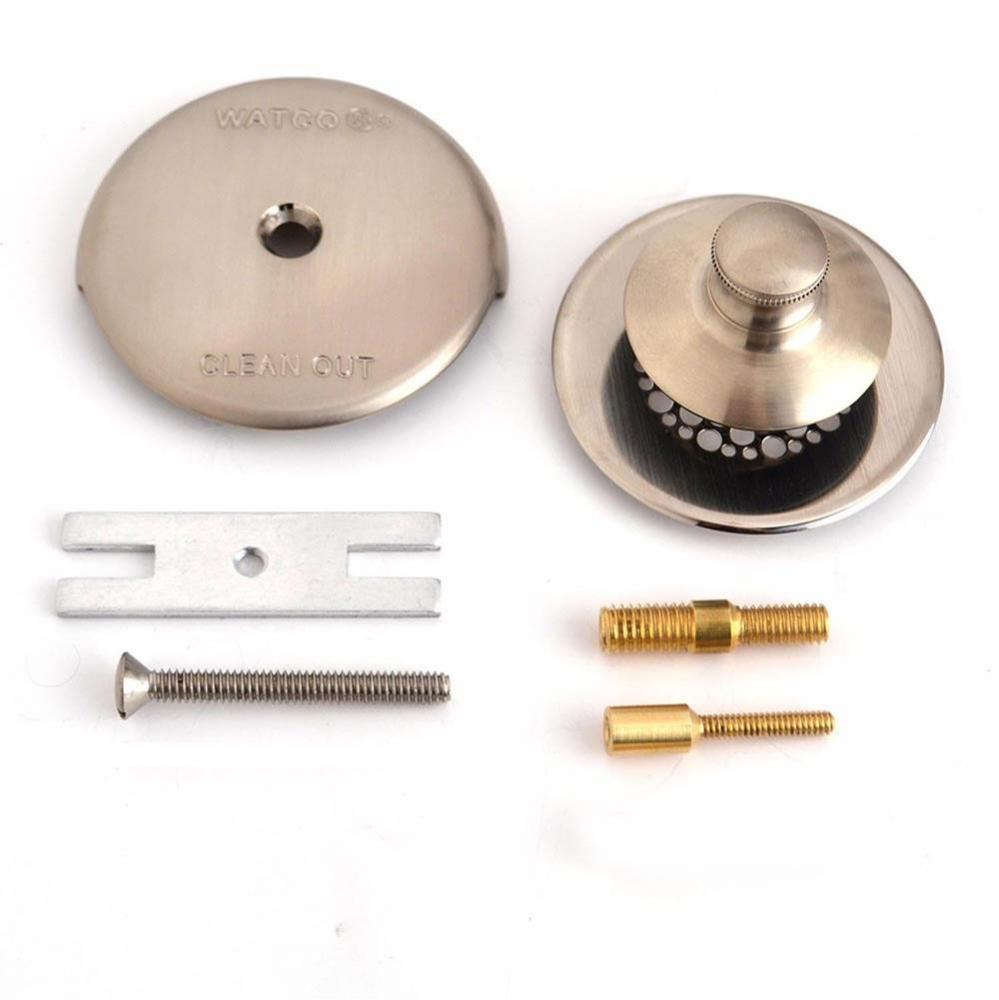 Universal Nufit Pp Trim Kit - 3/8-5/16 Adapter Pin Brushed Nickel Grid Strainer 3/8-5/16 And No.10