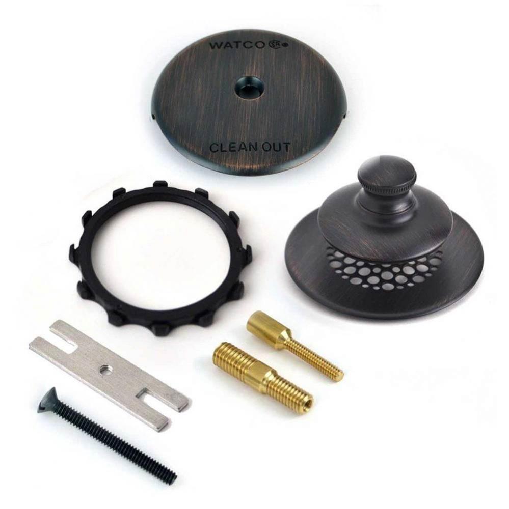 Universal Nufit Pp Trim Kit - 3/8-5/16 Adapter Pin Rubbed Bronze Grid Strainer 3/8-5/16 And No.10-