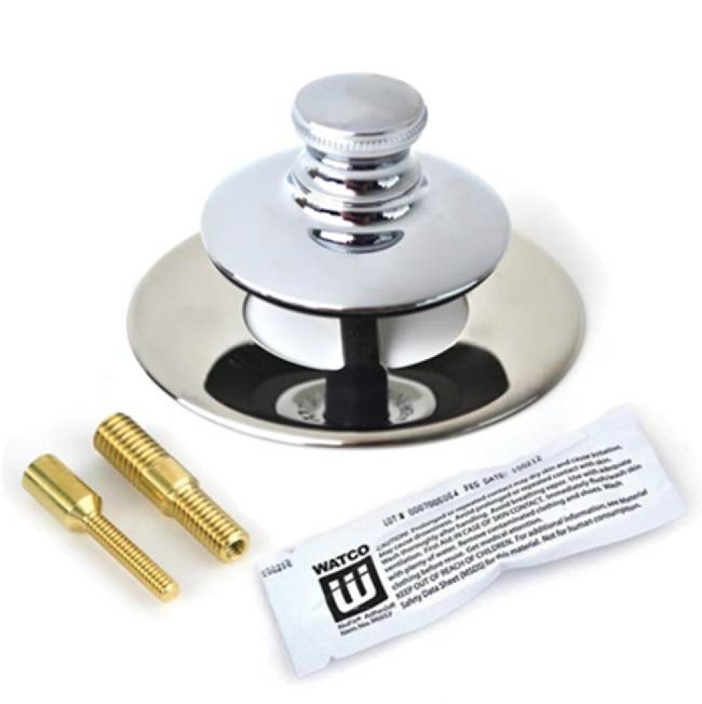 Universal Nufit Pp Tub Closure - Silicone Chrome Plated 3/8-5/16 And No.10-24 Adapter Pins