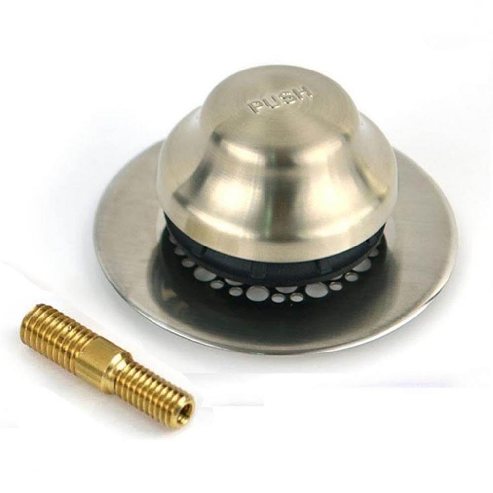 Universal Nufit Fa Tub Clos. Brushed Nickel Grid Strainer 3/8-5/16 Adapter Pin Brass